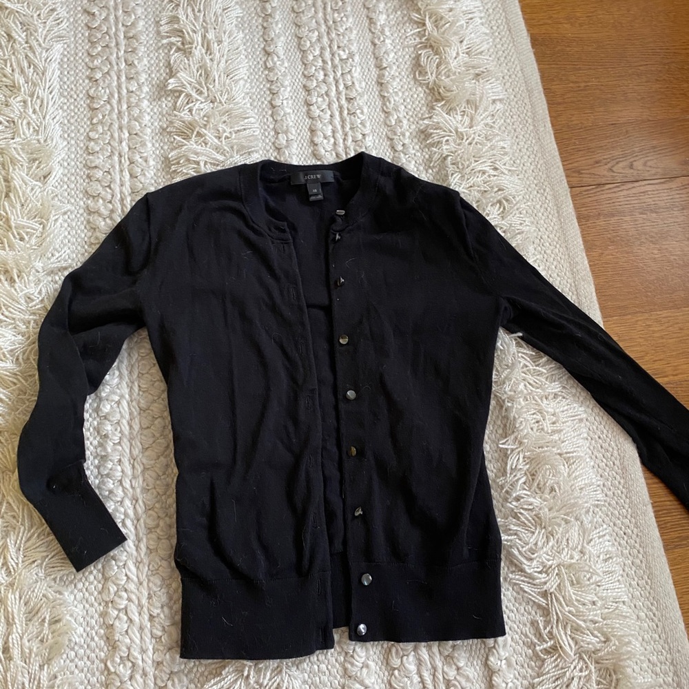 Black J. Crew Cardigan